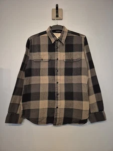 Filson Shirt Button Down Long Sleeve Flannel Mens Black Plaid Outdoors Medium - Picture 1 of 10