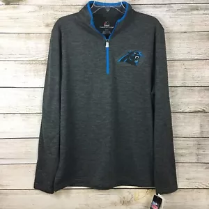 Pullover grande Majestic Thermabase 1/4 cremallera Carolina Panthers para hombre - Imagen 1 de 11