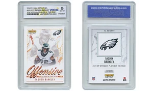 2024 Panini SAQUON BARKLEY NFL Offensive Player of Year Card Eagles GEM MINT 10 - Picture 1 of 4