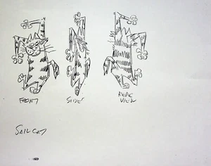 Cow & Chicken 1997 Production Storyboard Concept Character Page Copy 8.5x11 - Picture 1 of 2