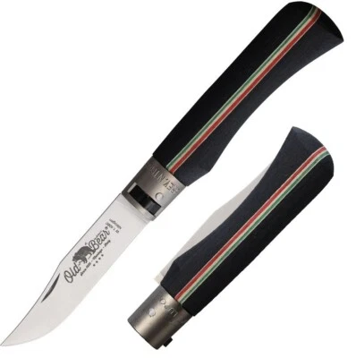 Old Bear Large Locking Ring Folding Knife 3.63" 1.4060 Steel Blade Wood Handle - Image 1 of 3