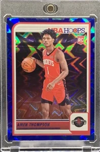2023 Panini NBA Hoops Amen Thompson #242 RC Rookie Blue Explosion /59 - Foto 1 di 2