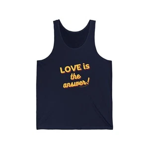 Camiseta sin mangas LOVE IS... unisex de OnlyLove - Imagen 1 de 13