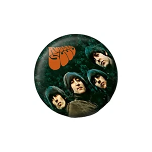 The Beatles "Rubber Soul" Logo Button Pin Badge Licensed Merchandise. Small 25mm - Imagen 1 de 1
