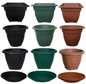 Maceta platillo redondo cuadrado veneciano de plástico para inmersión de todos los tamaños maceta de agua jardín - Imagen 1 de 27