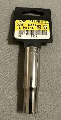  Craftsman 3/8" Deep Socket 3/8 Drive 6 Point #43333-Inv G Made in USA - Image 1 of 3