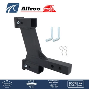 W/ 2 Inch & 10 Inch Rise Or Drop Trailer Dual Hitch Extender For 2 Inch Receiver - Picture 1 of 13
