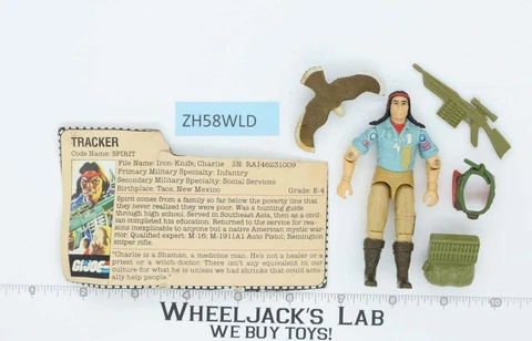 Spirit Tracker V1 100% Complete G.I. Joe 1984 Hasbro Vintage Action Figure Cover