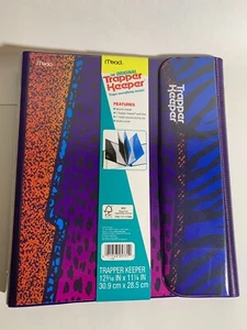 Mead The Original Trapper Keeper Portfolio "Animal Print" NWT Vintage Retro - Picture 1 of 4