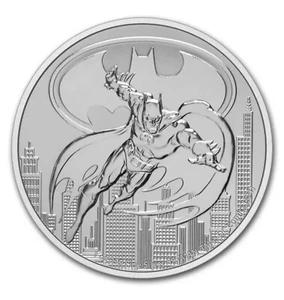 2021 Justice League: Batman Münze 1 oz 999 Silber 2 $ DC Comics Niue 15k Auflage - Bild 1 von 15