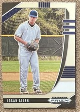 2020 Panini Prizm Draft Picks Logan Allen Rookie #PDP56 NCAA Baseball