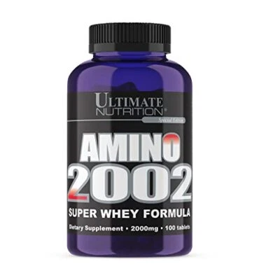 Ultimate Nutrition Amino 2002 - Super Whey Formula 100 pestañas Foto 1 de 4