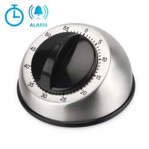 Long Ring Bell Alarm Loud Kitchen Cooking Wind Up 60-Minute Timer Mechanical USA - Picture 1 of 12