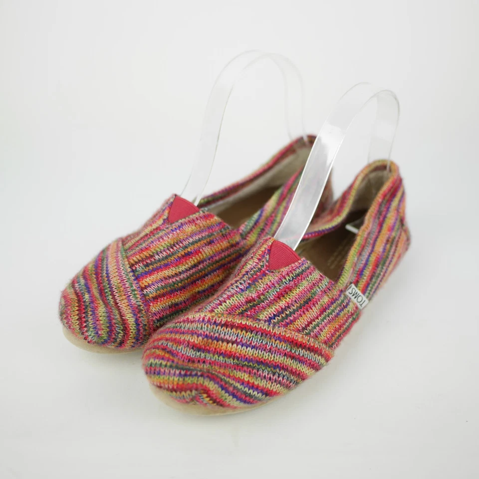TOMS Mujer 6.5 - Multicolor Tela Tejida Ballet Planos Sin Cordones Zapatos Informales Foto 1 de 4
