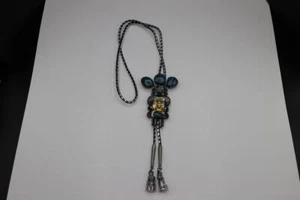 Vintage Native American Bolo tie Sterling Silver - Picture 1 of 12