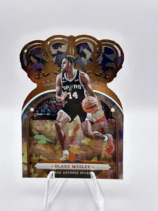 Blake Wesley 2022-23 Panini Crown Royale 71 bronce hielo agrietado troquelado SP RC - Imagen 1 de 2