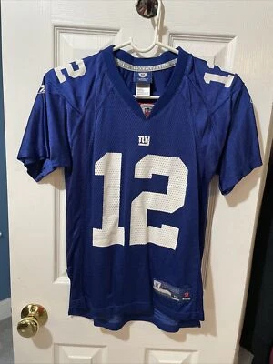 Camiseta deportiva azul Steve Smith New York Giants Reebok para niños talla mediana Foto 1 de 2