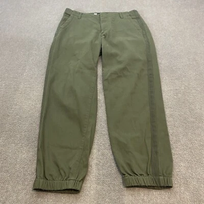 KUT from the Kloth Frida Slim Track Pant Green Stripe Size 6 High Rise Tapered - Image 1 of 4