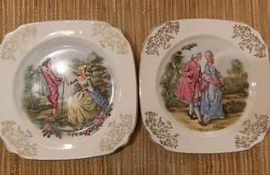 2 Vintage Royal Tudor Ware Barker Bros Zimco Teller Damen Freier Kuchen Kitsch - Bild 1 von 20
