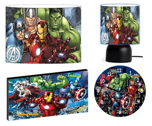 AVENGERS b DECKENSCHIRM, TOUCHLAMPE, WANDBILD, UHR oder KONVOLUT - Bild 1 von 10