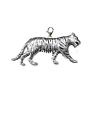 tiger on a Sterling Silver 925 Trigger Clasp 925 hoop charm codeppa09