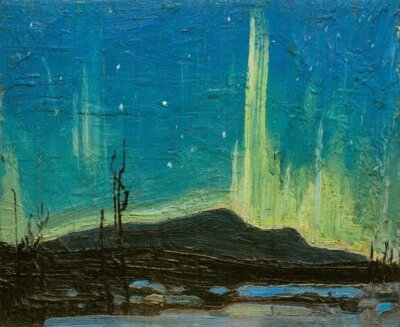Tom Thomson Northern Lights : Canadian Impressionist Landscape - Art Print 1917 - Image 1 of 2