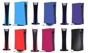 PlayStation 5 PS5 Faceplate Digital Version Cover Purple Pink Blue Black Red New - Picture 1 of 24