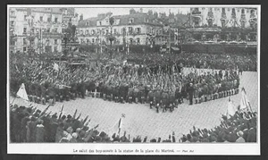1929  --  ORLEANS . SALUT DES BOY SCOUTS A JEANNE D ARC PL DU MARTROI . 3W894 - Picture 1 of 1