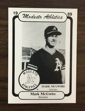 1989 CHONG Modesto A's #35 MARK McGWIRE MINT or BETTER FXI9020626