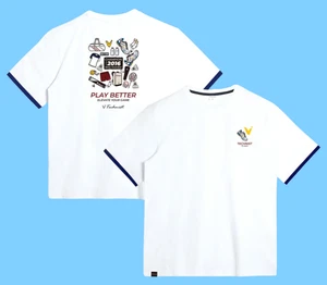 TECHNIST Unisex Badminton T-Shirt Overfit Casual Top Tee White AsiaFit TNT55136 - Picture 1 of 6