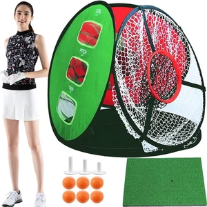 Golf Net Practice with Mat Hitting, Balls Foam, Tees Rubber, - Picture 1 of 11