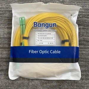 Bangun SC/APC To SC/APC SM Fiber Optic Patch Cable 5 Pack 5M Yellow LSZH - Picture 1 of 4