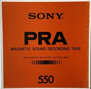 Sony PRA Reel to Reel Recording Tape, LP, 7" Reel, 1800 ft - Picture 1 of 2