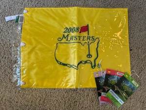 2008 Lot 3 Übungstickets & Masters Flagge Augusta National Trevor Immelman Sieg - Bild 1 von 7