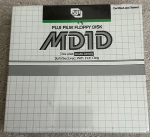 Pack de 10 disquettes Fuji Film MD1D 5,25" double densité unilatérale scellées - Photo 1/5