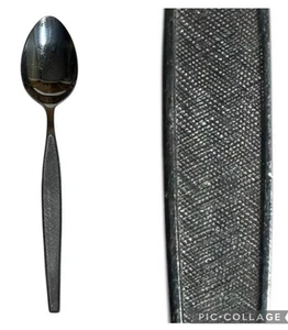 Cucharadita vintage de acero inoxidable con mango texturizado 6,25" Japón - Imagen 1 de 4