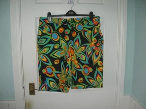 MEN LOUDMOUTH SHAGADELIC BLACK GOLF SHORTS W36 COLOURFUL MULTI COLOUR JOHN DALY - Picture 1 of 11