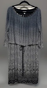 Vestido para mujer London Times gris/negro informal talla 18W - Imagen 1 de 11