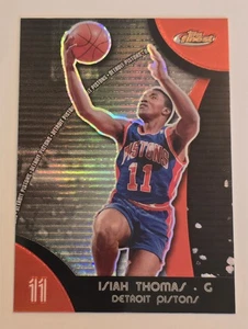 2007-08 Topps Finest ISIAH THOMAS Refractor #41 Detroit Pistons Salón de la fama NBA  - Imagen 1 de 2