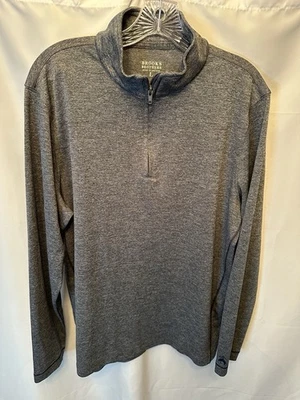 Brooks Brothers Men’s Size Large Performance Pullover Gray 1/4 Zip Long Sleeve - Image 1 of 4