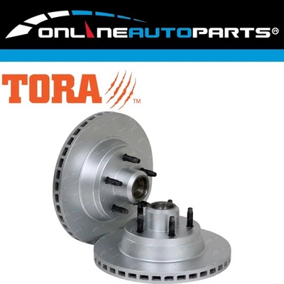 2 Front Disc Rotors + Brembo Brake Pad Set for Ford Fairlane NF NL + LTD DF DL - Image 1 of 2