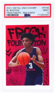 2021 Bj Boston Fresh Foundation Precious Gems Red /150 PSA 9 - Picture 1 of 2