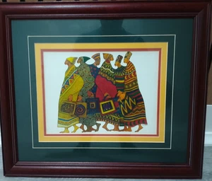 Charles A. Bibbs "Footprints" gerahmt & mattiert, 17"×20" Druck signiert in Platte - Bild 1 von 7