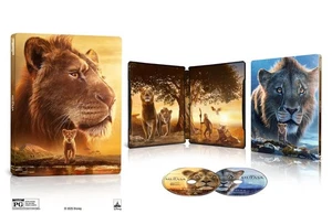 Steelbook Mufasa: The Lion King (4K UHD + Blu-ray + Digital) New - Picture 1 of 5