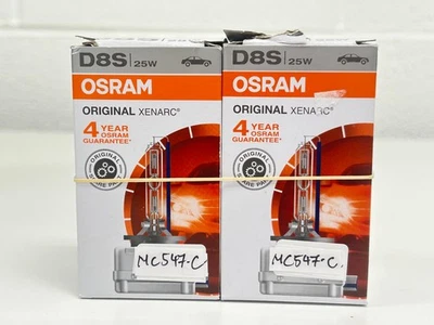 2X USED OSRAM Xenarc D8S OEM 4300K HID Xenon Headlight Bulbs 66548 DOT Germany - Image 1 of 4