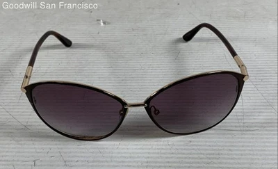 Tom Ford Italy Penelope 2-2.7 Purple Gold Classic Oval Womens Sunglasses - Image 1 of 4