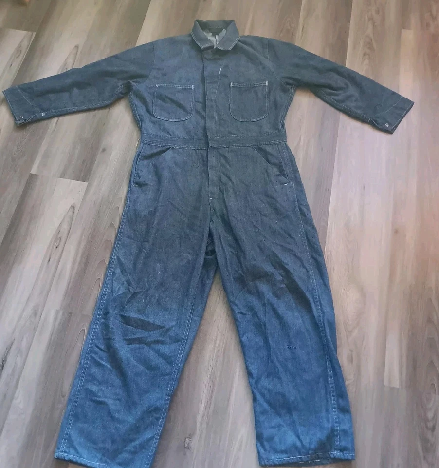 Vintage Sears Tradewear Black Label Michael Myers Coveralls Size 40S Workwear - Image 1 of 4