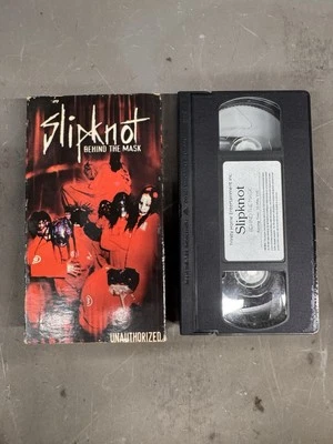 Slipknot Behind The Mask VHS, 2001 Rare HTF Unauthorized Iowa Metal Corey Taylor - Image 1 of 4