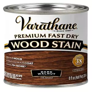 Varathane 262025 Premium Macchia di legno ad asciugatura rapida, mezza pinta, noce scuro - Foto 1 di 7