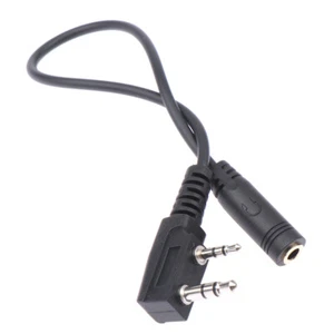 2 Pin K1 To 3.5MM Female Audio Earphone Transfer Cable For TYT For UV5R 8_i4 - Picture 1 of 10